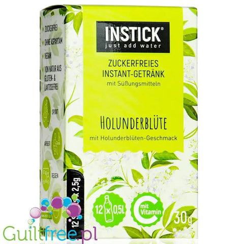 InStick Holunderblüten (Elderflower) - saszetka smakowa do napoi bez cukru, smak syrop z kwiatów bzu by INSTICK (instick-holunderblueten-elderflower-saszetka-smakowa-do-napoi-bez-cukru-smak-syrop-z-kwiatow-bzu)
