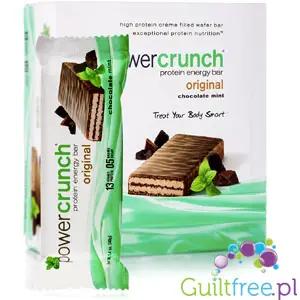 Power Crunch Mint & Chocolate PUDEŁKO x 12 SZT - proteinowe wafelki ze stewią by Power Crunch (power-crunch-pudelko-x-12-proteinowy-baton-slodzny-stewia-mietowo-czekoladowy)