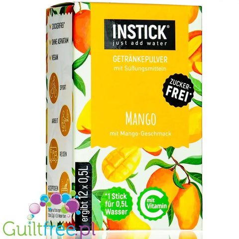 InStick Mango Sticks - rozpuszczalna saszetka smakowa do napoi bez cukru by INSTICK (instick-mango-sticks-rozpuszczalna-saszetka-smakowa-do-napoi-bez-cukru)