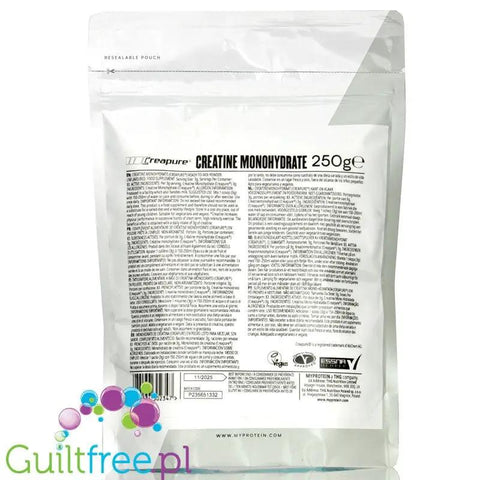 Myprotein Impact Creapure Creatine Monohydrate 250g - wegańska kreatyna jednowodna monohydrat bezsmakowy by My Protein (myprotein-creapure-creatine-monohydrate-kreatyna-jednowodna-monohydrat-bezsmakowy)