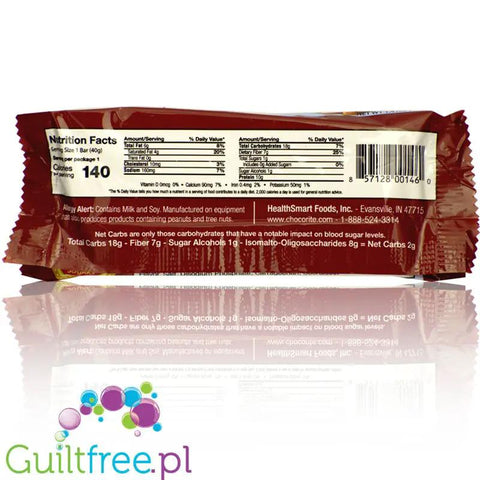 Healthsmart ChocoRite Caramel Cookie Dough PUDEŁKO x 16szt baton białkowy bez cukru i bez maltitolu by HealthSmart Foods (healthsmart-chocorite-caramel-cookie-dough-pudelko-x-16szt-baton-bialkowy-bez-cukru-i-bez-maltitolu)