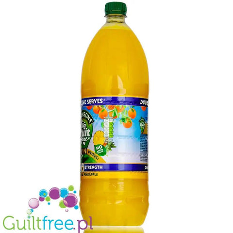 Robinsons Double Strength Orange & Pineapple 1,75L - skoncentrowany syrop do rozcieńczania bez cukru, Ananas & Pomarańcza by Robinson's (robinsons-double-strength-orange-pineapple-175l-skoncentrowany-syrop-do-rozcienczania-bez-cukru-i-kalorii-pomarancza)