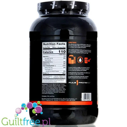 Rule1 R1 Protein Cookies & Crème - beztłuszczowa odżywka białkowa WPI & WPH, 0,9KG by Rule1 (Rule One Proteins) (rule1-r1-protein-cookies-creme-900g-beztluszczowa-odzywka-bialkowa-wpi-wph-11kg)
