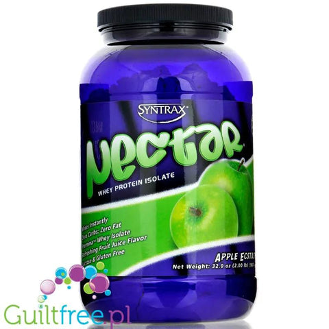 Syntrax Nectar Apple Ecstasy - odżywka białkowa bez cukru i bez tłuszczu, 23g białka w 100kcal, Zielone Jabłuszko by Syntrax (syntrax-nectar-apple-ecstasy-odzywka-bialkowa-bez-cukru-i-bez-tluszczu-23g-bialka-w-100kcal)