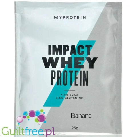 MyProtein Impact Whey Banana - odżywka białkowa saszetka, Banan by My Protein (myprotein-impact-whey-banana-odzywka-bialkowa-saszetka-banan)