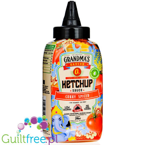 Max Protein Grandma's Ketchup Sauce Curry Spiced - pikantny ketchup curry z przyprawami tylko 19kcal by MAX Protein® (max-protein-grandma-s-ketchup-sauce-curry-spiced-pikantny-ketchup-curry-z-przyprawami-tylko-19kcal)