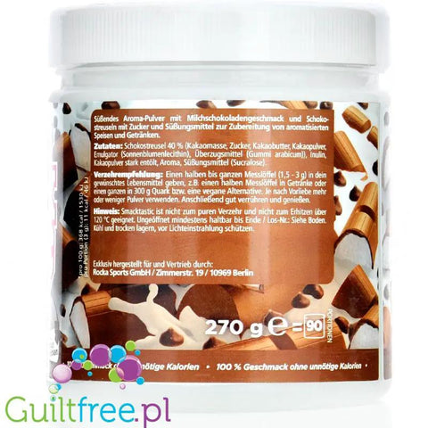 Rocka Nutrition Smacktastic Kiddy Schoko Choco Chip 250g - słodzący aromat mlecznej czekolady w proszku by Rocka Nutrition (rocka-nutrition-smacktastic-kiddy-schoko-choco-chip-270g-slodzacy-aromat-mlecznej-czekolady-w-proszku)