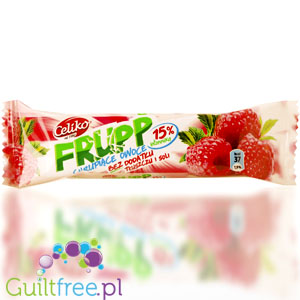 Frupp Malina - owocowy batonik 37kcal, 15% błonika by Celiko (batonik-malinowy-frupp-37kcal-15-blonika)