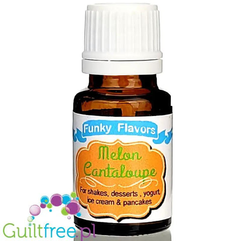 Funky Flavors Basic Melon Cantaloupe 10ml - melonowe kropelki aromatyzujące bez cukru, słodzików i kalorii by Funky Flavors (funky-flavors-melon-cantaloupe-aromat-melonowy-bez-cukru-i-tluszczu)