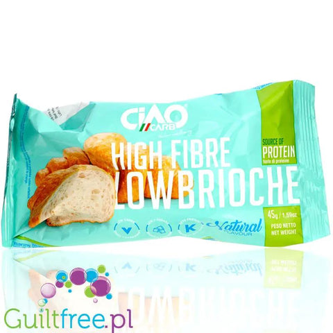 Ciao Carb LowBrioche Natural - keto croissant 5g węglowodanów & 10g błonnika by Ciao Carb (ciao-carb-lowbrioche-natural-keto-rogalik-5g-weglowodanow-10g-blonnika)