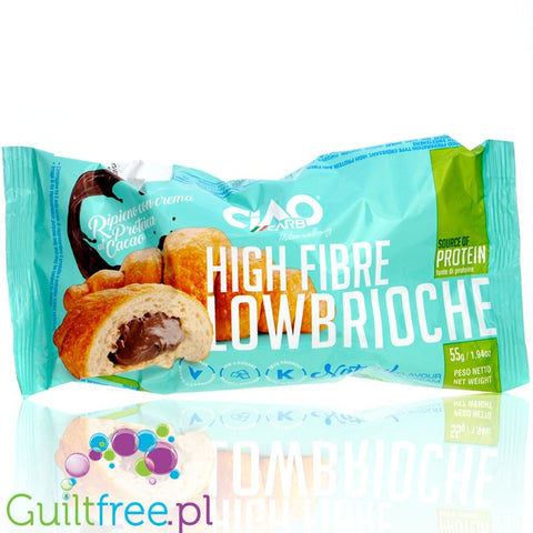 Ciao Carb LowBrioche Cocoa Cream - keto rogalik z kremem czekoladowym, 1g cukru & 10g błonnika by Ciao Carb (ciao-carb-lowbrioche-cocoa-cream-keto-rogalik-z-kremem-czekoladowym-1g-cukru-10g-blonnika)