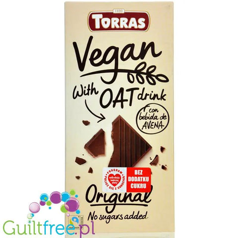 Torras Vegan Original Oat - wegańska ciemna czekolada bez dodatku cukru z ekstraktem owsianym by Torras (torras-vegan-original-oat-weganska-ciemna-czekolada-bez-dodatku-cukru-z-ekstraktem-owsianym)