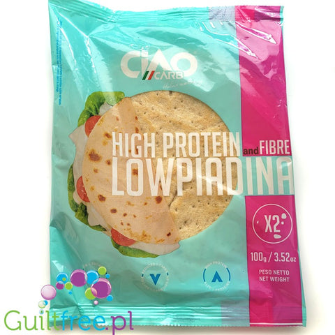 Ciao Carb Low Piadina Protein & Fibre - spody do pizzy 10g błonnika & 10g białka by Ciao Carb (ciao-carb-low-piadina-protein-fibre-spody-do-pizzy-10g-blonnika-10g-bialka)