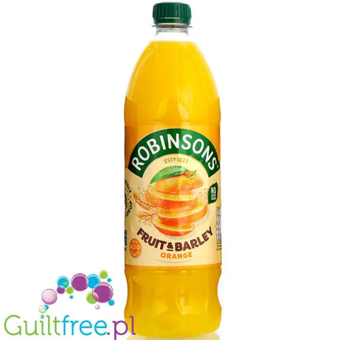 Robinsons Real Fruit Barley Orange - skoncentrowany syrop do rozcieńczania bez cukru i kalorii, Pomarańcza by Robinson's (robinsons-real-fruit-barley-orange-skoncentrowany-syrop-do-rozcienczania-bez-cukru-i-kalorii-pomarancza)