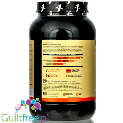 Rule1 R1 Protein Naturally Flavored, Chocolate Fudge 0,9KG - naturalnie aromatyzowana odżywka białkowa WPI & WPH by Rule1 (Rule One Proteins) (rule1-r1-protein-naturally-flavored-chocolate-fudge-09kg-naturalnie-aromatyzowana-odzywka-bialkowa-wpi-wph)
