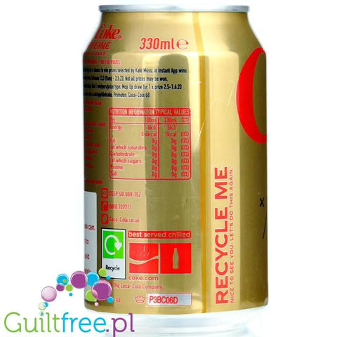 Diet Coke No Caffeine, Kate Moss - edycja limitowana Coca Cola Zero bez kofeiny, 1kcal w puszce 330ml by Coca Cola (coca-cola-zero-bez-kofeiny-1kcal-w-puszce-330ml)