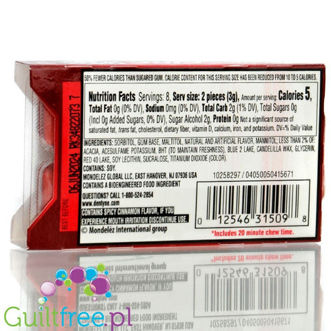 Dentyne Fire Spice Cinnamon - ostra guma do żucia bez cukru, Cynamonowa by Dentyne (dentyne-fire-spice-cinnamon-ostra-guma-do-zucia-bez-cukru-cynamonowa)