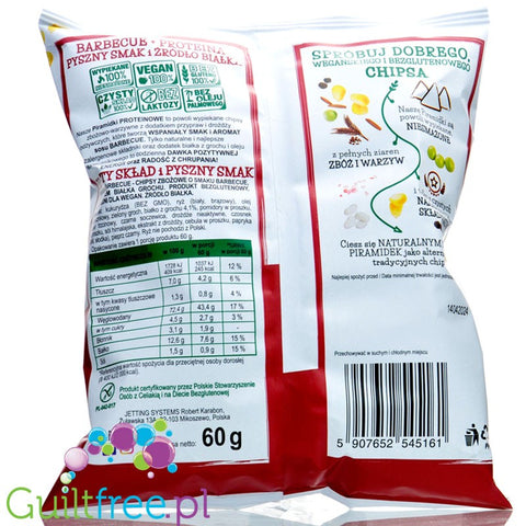Popcrop Piramidki Barbecue - wegańskie, bezglutenowe chipsy proteinowe, BBQ by Popcrop (popcrop-piramidki-barbecue-weganskie-bezglutenowe-chipsy-proteinowe-bbq)
