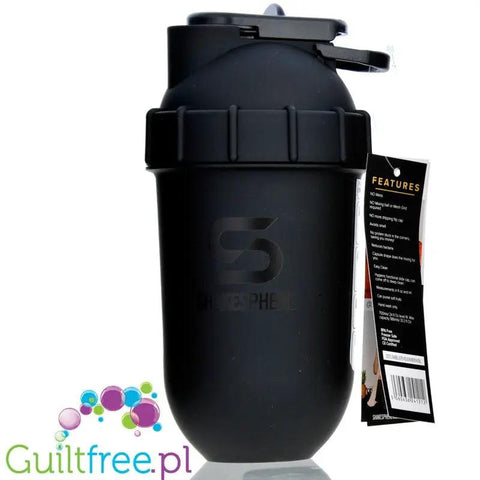 Shakesphere Tumbler View 700ml Matte Black - szejker sferyczny z kulistym dnem bez osadów by ShakeSphere (shakesphere-tumbler-view-700ml-matte-black-szejker-sferyczny-z-kulistym-dnem-bez-osadow)
