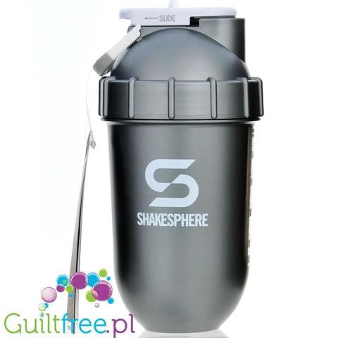 Shakesphere Tumbler View 700ml Gun Metal - szejker sferyczny z kulistym dnem bez osadów by ShakeSphere (shakesphere-tumbler-view-700ml-gun-metal-szejker-sferyczny-z-kulistym-dnem-bez-osadow)