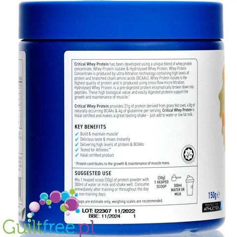 Applied Critical Whey Advanced Protein Carrot Cake - odżywka białkowa z WPI, WPH i WPC, 21g białka & 110kcal by Applied Nutrition (applied-critical-whey-advanced-protein-carrot-cake-odzywka-bialkowa-z-wpi-wph-i-wpc-21g-bialka-110kcal)