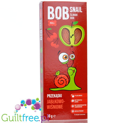 Bob Snail Roll Przekąska jabłkowo-wiśniowa z owoców bez dodatku cukru 30g by Bob Snail (bob-snail-roll-przekaska-jablkowo-wisniowa-z-owocow-bez-dodatku-cukru-30g)