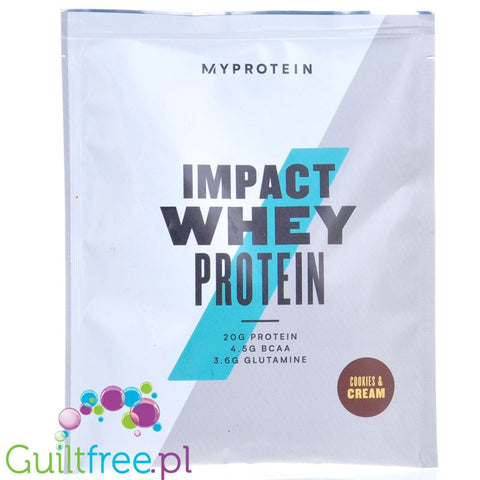 MyProtein Impact Whey Cookies & Cream saszetka - odżywka białkowa WPC Ciasteczka z Kremem by My Protein (myprotein-impact-whey-cookies-cream-saszetka-odzywka-bialkowa-wpc-ciasteczka-z-kremem)