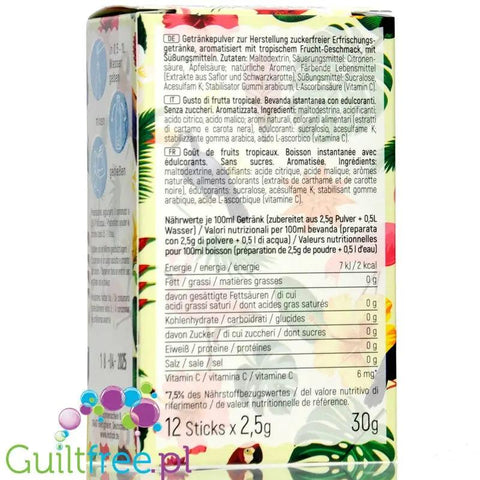 InStick Tropical Sticks - rozpuszczalna saszetka smakowa do napoi bez cukru, Owoce Tropikalne by INSTICK (instick-tropical-sticks-rozpuszczalna-saszetka-smakowa-do-napoi-bez-cukru-smak-tropikalny)