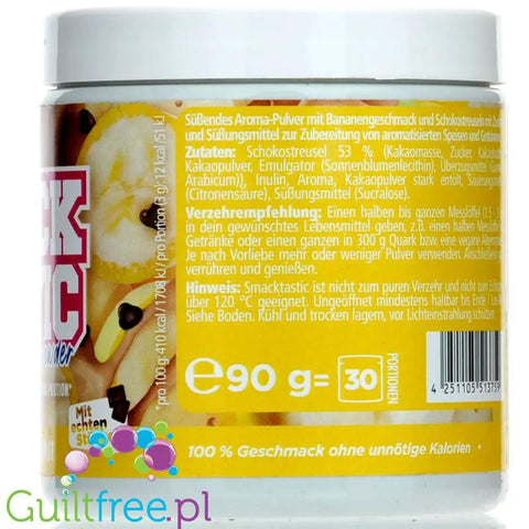 Rocka Nutrition Smacktastic Banana Chocolate Split 90g - słodzący aromat słodzący w proszku, Banan, Czekolada & Bita Śmietanka by Rocka Nutrition (rocka-nutrition-smacktastic-banana-chocolate-split-90g-slodzacy-aromat-slodzacy-w-proszku-banan-czekolada-bita-smietanka)