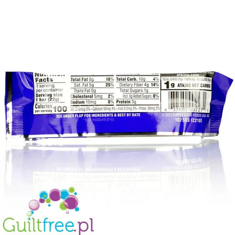 Atkins Endulge Dessert Crunchalicious Bar PUDEŁKO x 5 BATONÓW - czekoladowe batoniki po 100kcal, by Atkins (atkins-endulge-dessert-crunchalicious-bar-pudelko-x-5-batonow-czekoladowe-batoniki-po-100kcal)