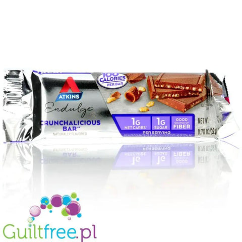 Atkins Endulge Dessert Crunchalicious Bar PUDEŁKO x 5 BATONÓW - czekoladowe batoniki po 100kcal, by Atkins (atkins-endulge-dessert-crunchalicious-bar-pudelko-x-5-batonow-czekoladowe-batoniki-po-100kcal)