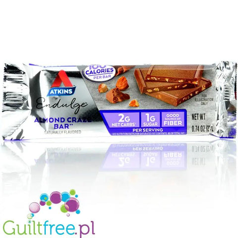 Atkins Endulge Dessert Almond Craze Bar PUDEŁKO x 5 BATONÓW - czekoladowe batoniki po 100kcal by Atkins (atkins-endulge-dessert-almond-craze-bar-pudelko-x-5-batonow-czekoladowe-batoniki-po-100kcal)