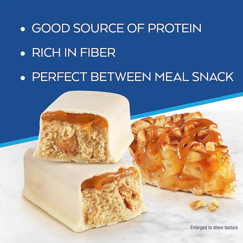 Atkins Snack Caramel Apple Pie - baton proteinowy 150kcal & 10g białka bez maltitolu, Szarlotka & Karmel by Atkins (atkins-snack-caramel-apple-pie-niskocukrowy-baton-10g-bialka)
