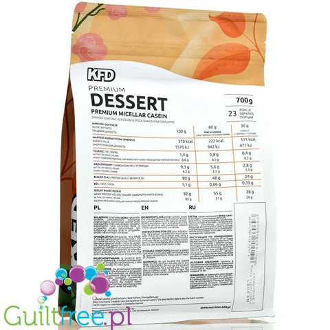 KFD Premium Protein Dessert Casein Lody Tradycyjne - kazeina o smaku lodów, gęste białko by KFD (kfd-premium-protein-dessert-casein-lody-tradycyjne-kazeina-o-smaku-lodow-geste-bialko)