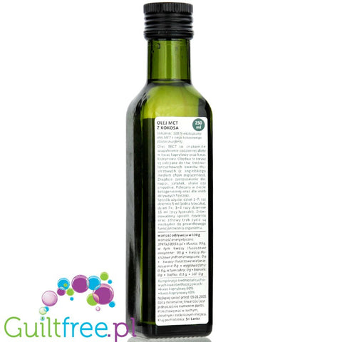 Batom Olej MCT płynny z kokosa 250ml - ekologiczny MCT z kokosów ze Sri Lanki 100% by Batom (batom-olej-mct-plynny-z-kokosa-ekologiczny-mct-z-kokosow-ze-sri-lanki-100)