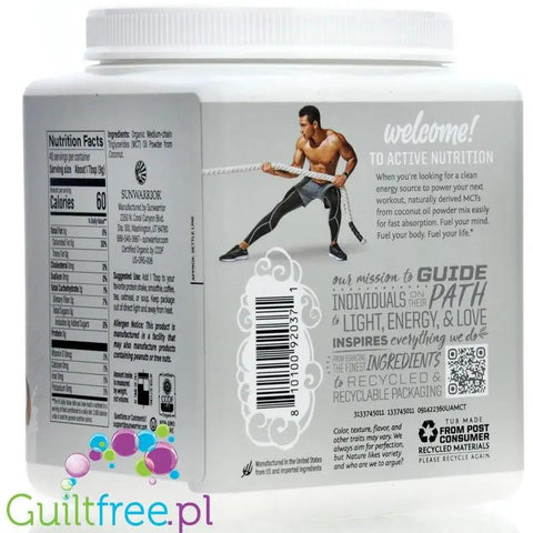 Sunwarrior Sport Active MCT Oil Powder - organiczne triglicerydy średniołańcuchowe z oleju kokosowego by Sunwarrior (sunwarrior-sport-active-mct-oil-powder-organiczne-triglicerydy-sredniolancuchowe-z-oleju-kokosowego)