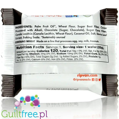 Rip Van Wafers Dark Chocolate 120kcal (al la Knoppers bez cukru) - wafelek z kremem z ciemnej czekolady 4g węglowodanów netto by Rip Van (rip-van-wafers-dark-chocolate-120kcal-al-la-knoppers-bez-cukru-wafle-z-kremem-z-ciemnej-czekolady-4g-weglowodanow-netto)