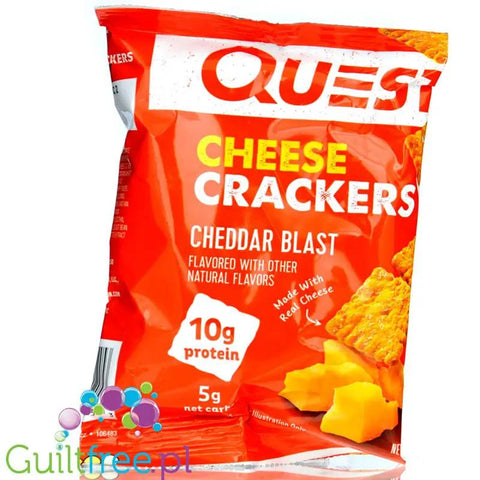 Quest Chesse Crackers Cheddar Blast - serowe keto krakersy 10g białka & 5g węgli by Quest Nutrition (quest-chesse-crackers-cheddar-blast-serowe-keto-krakersy-10g-bialka-5g-wegli)