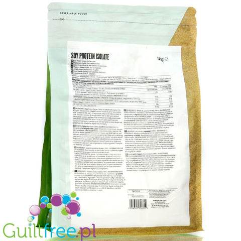 MyProtein Vegan Soy Protein Isolate Unflavored 1kg - izolat białka sojowego 100%, bez słodzików i aromatów by My Protein (myprotein-vegan-soy-protein-isolate-unflavored-1kg-izolat-bialka-sojowego-100-bez-slodzikow-i-aromatow)