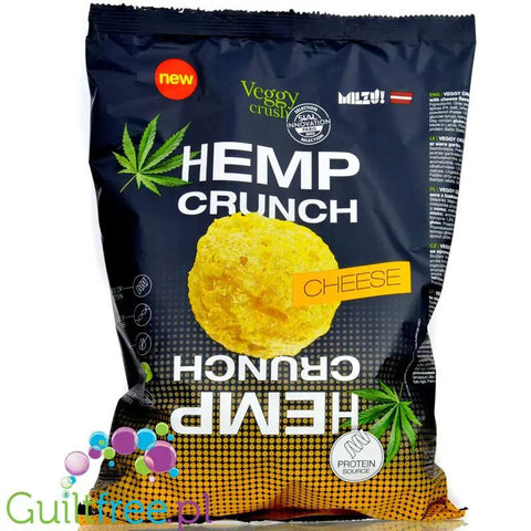 Milzu Veggy Crush Hemp Crunch Cheese - chrupki z białkiem konopnym o smaku serowym by Milzu (milzu-veggy-crush-hemp-crunch-cheese-chrupki-z-bialkiem-konopnym-o-smaku-serowym)