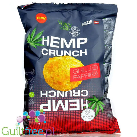 Milzu Veggy Crush Hemp Crunch Grilled Paprika - chrupki z białkiem konopnym, Grillowana Papryka by Milzu (milzu-veggy-crush-hemp-crunch-grilled-paprika-chrupki-z-bialkiem-konopnym-grillowana-papryka)