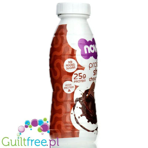 Novo Protein Shake Chocolate - gotowy szejk białkowy 25g białka, Czekolada by Novo Easy Protein (Protein Bites) (novo-protein-shake-chocolate-gotowy-szejk-bialkowy-25g-bialka-czekolada)