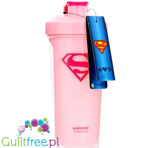 SmartShake Lite DC Cosmics Supergirl 800ml - różowy szejker z ruchomym uchwytem by SmartShake (smartshake-lite-dc-cosmics-supergirl-800ml-rozowy-szejker-z-ruchomym-uchwytem)