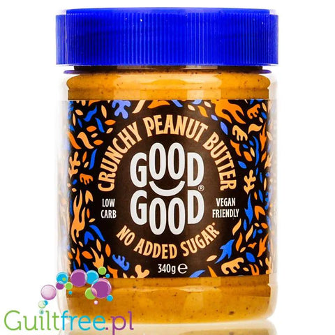 Good Good Peanut Butter Crunchy - miazga z orzechów ziemnych z inuliną i olejem arachidowym by Good Good Keto (good-good-peanut-butter-crunchy-miazga-z-orzechow-ziemnych-z-inulina-i-olejem-arachidowym)
