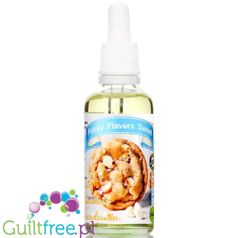 Funky Flavors Sweet White Chocolate & Macadamia - słodzony aromat bez cukru, tłuszczu i kcal, Makadamia & Biała Czekolada by Funky Flavors (funky-flavors-sweet-white-chocolate-macadamia-slodzony-aromat-bez-cukru-tluszczu-i-kcal-makadamia-biala-czekolada)