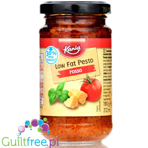Kania Low Fat Pesto Rosso - czerwone pesto z suszonymi pomidorami, parmezanem i nerkowcami 30% mniej tłuszczu by Kania (kania-low-fat-pesto-rosso-czerwone-pesto-z-suszonymi-pomidorami-parmezanem-i-nerkowcami-30-mniej-tluszczu)