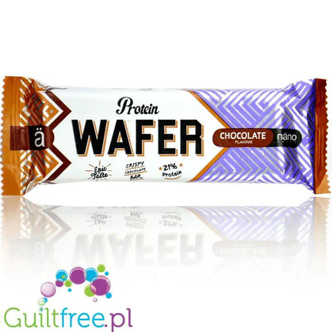 Nano Ä Protein Wafer, Chocolate - czekoladowy wafelek proteinowy w mlecznej czekoladzie bez cukru by ä Nano (nano-ae-protein-wafer-chocolate-czekoladowy-wafelek-proteinowy-w-mlecznej-czekoladzie-bez-cukru)