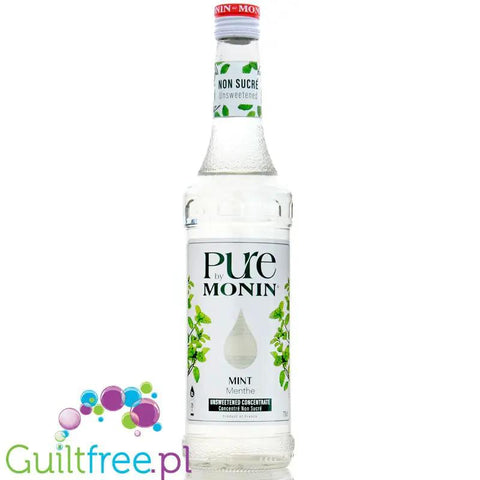 Monin Pure Non Sucré Mint - niesłodzony syrop koncentrat bez cukru i słodzików z naturalnymi aromatami, Mięta by Monin (monin-pure-non-sucre-mint-nieslodzony-syrop-koncentrat-bez-cukru-i-slodzikow-z-naturalnymi-aromatami-mieta)