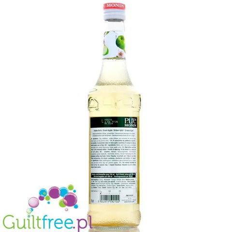 Monin Pure Non Sucré Green Apple - niesłodzony syrop koncentrat bez cukru i słodzików z naturalnymi aromatami, Zielone Jabłuszko by Monin (monin-pure-non-sucre-green-apple-nieslodzony-syrop-koncentrat-bez-cukru-i-slodzikow-z-naturalnymi-aromatami-zielone-jabluszko)