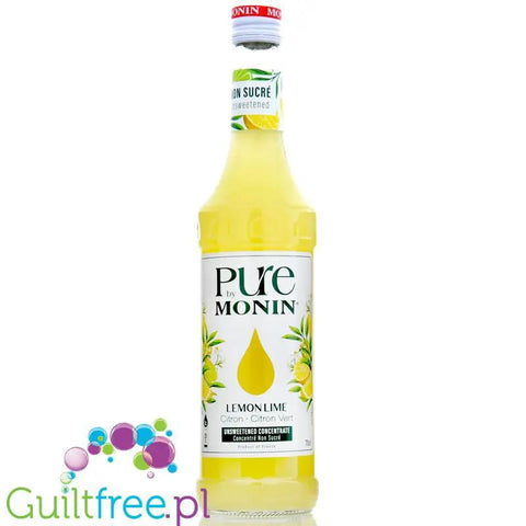 Monin Pure Non Sucré Lemon & Lime - niesłodzony syrop koncentrat bez cukru i słodzików z naturalnymi aromatami, Cytrusy by Monin (monin-pure-non-sucre-lemon-lime-nieslodzony-syrop-koncentrat-bez-cukru-i-slodzikow-z-naturalnymi-aromatami-cytrusy)